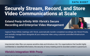 Securely stream, record, and store with Pexip and Vbrick