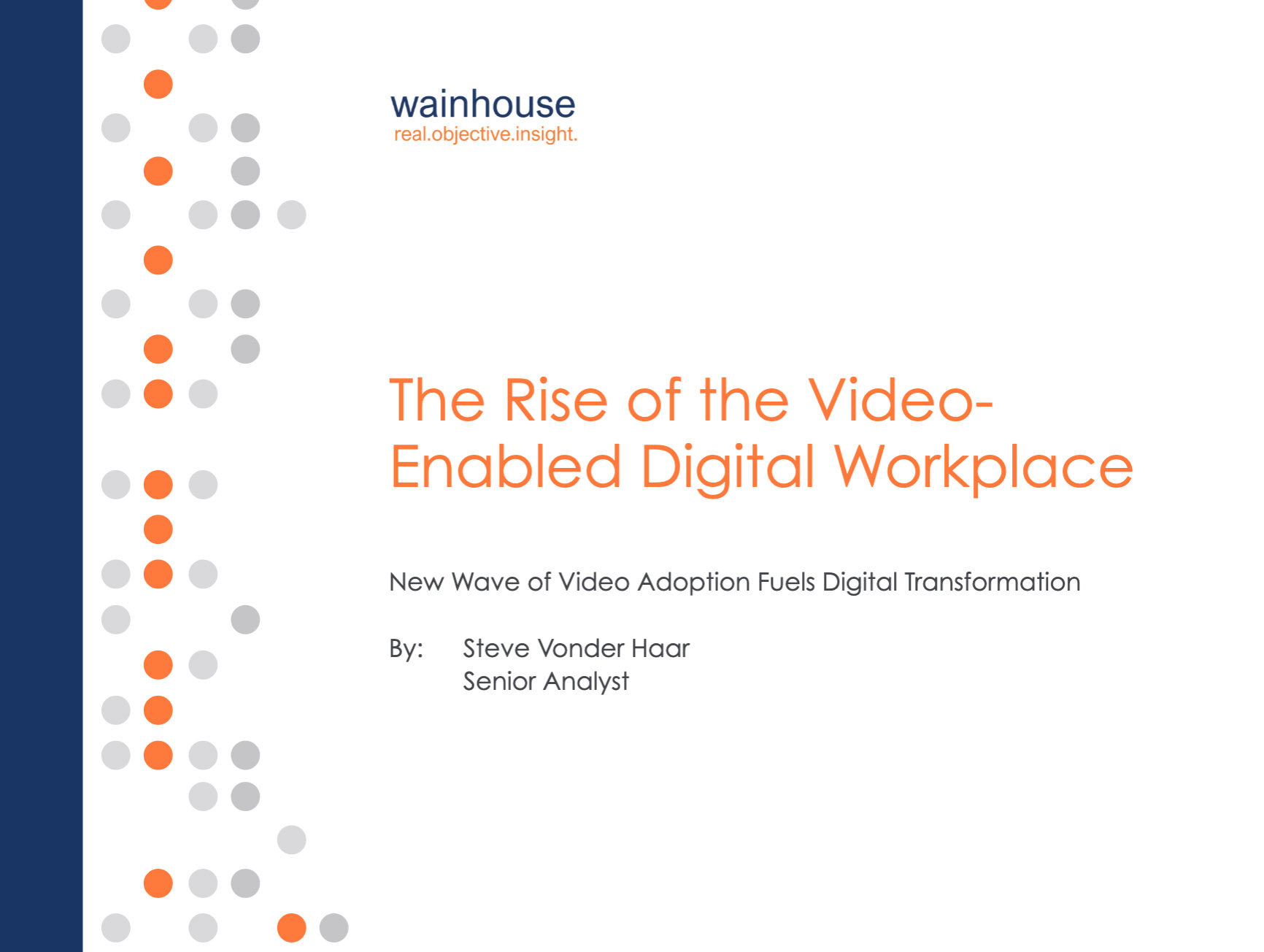 screenshot of the "Rise of the Video-Enabled Digital Workplace" whitepaper